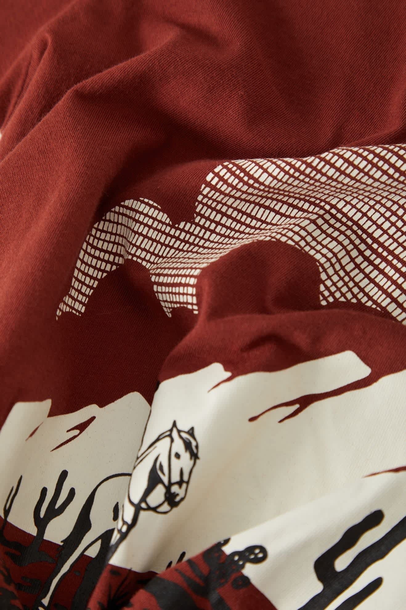 Great Springs Slim Crew T-Shirt - Dark Brick