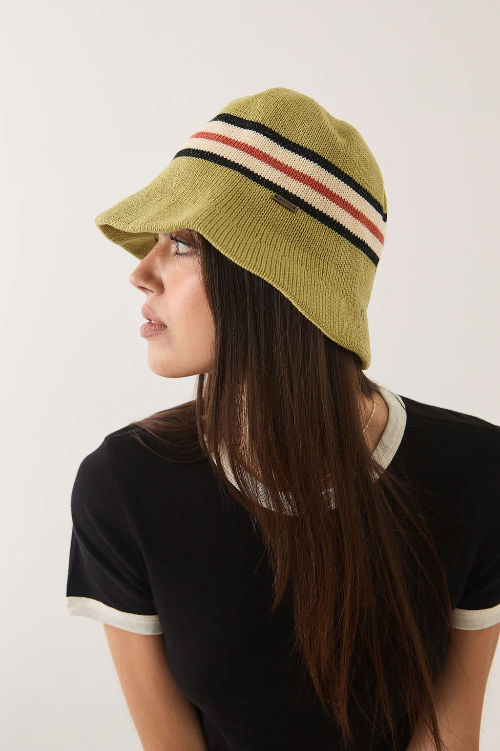 Redding Knit Packable Hat - Green Multi Stripe