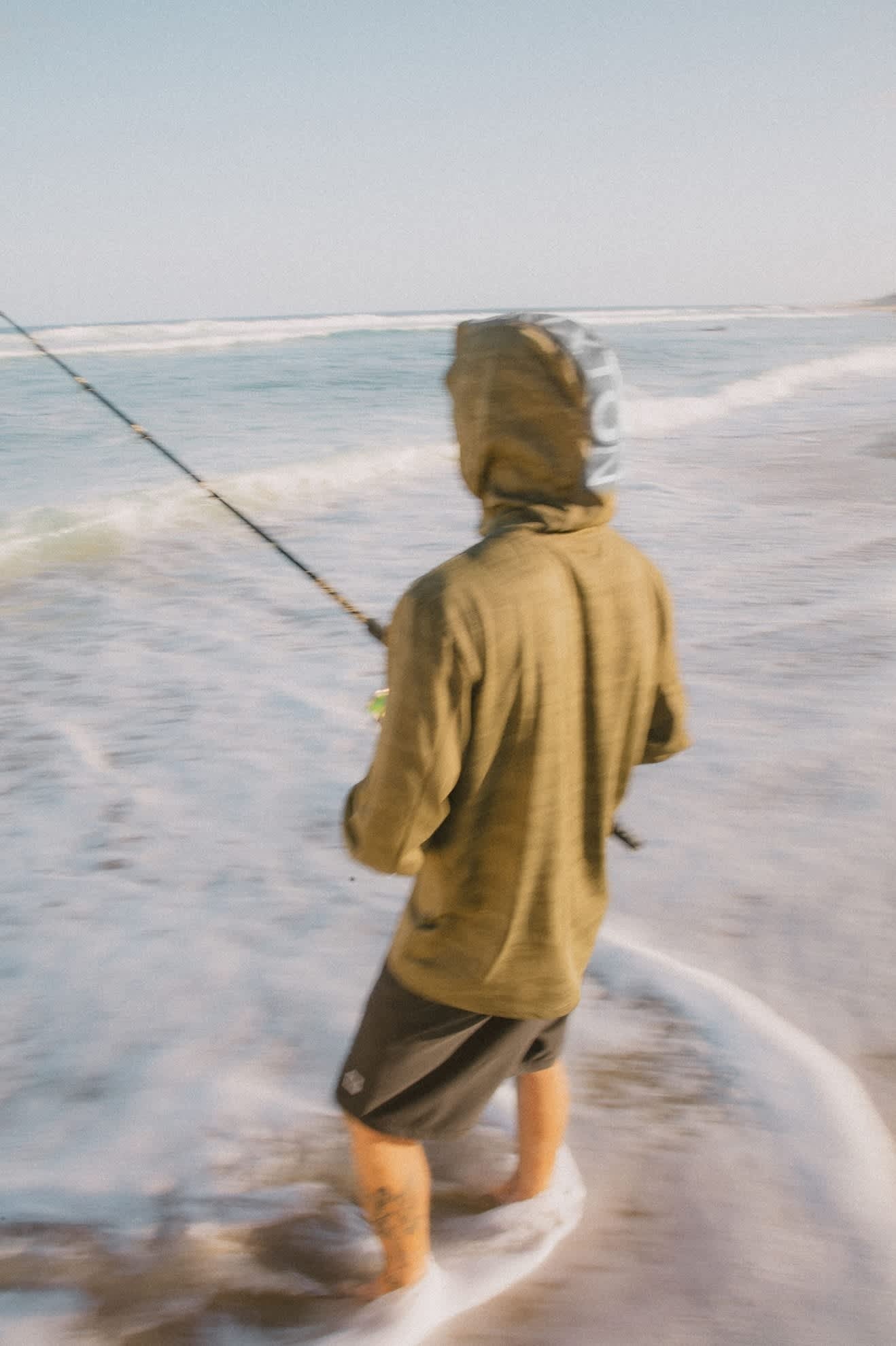 Journey Long Sleeve Sun Hoodie - Olive Tiger Camo