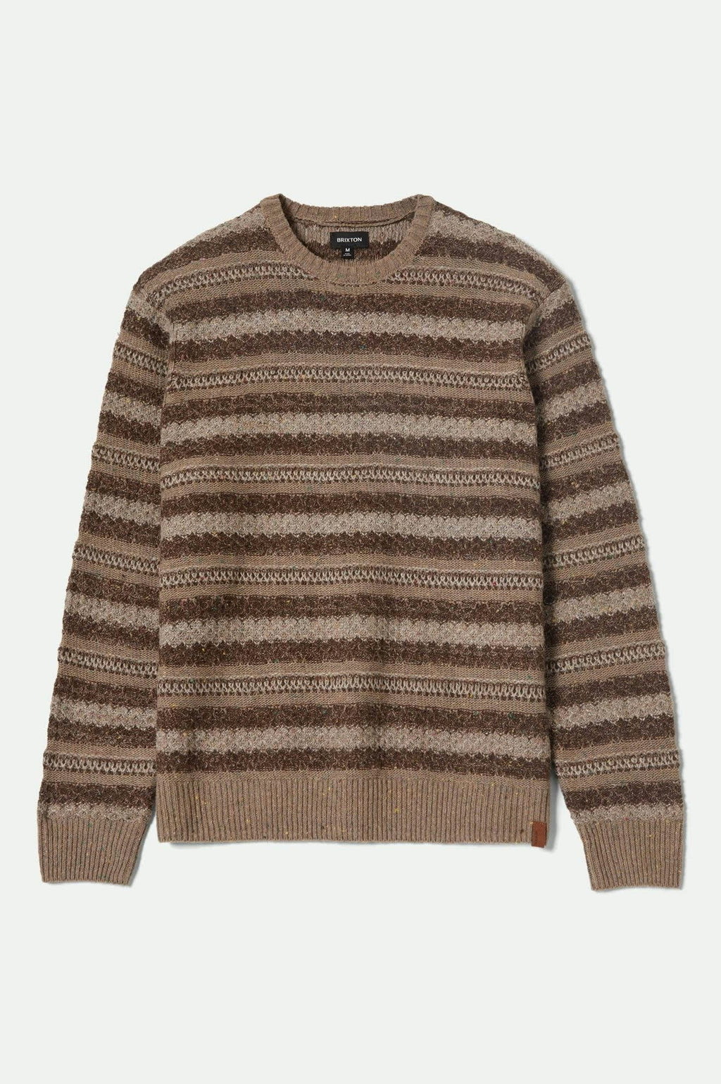 Midnight Crew Sweater - Multi Neutral Stripe