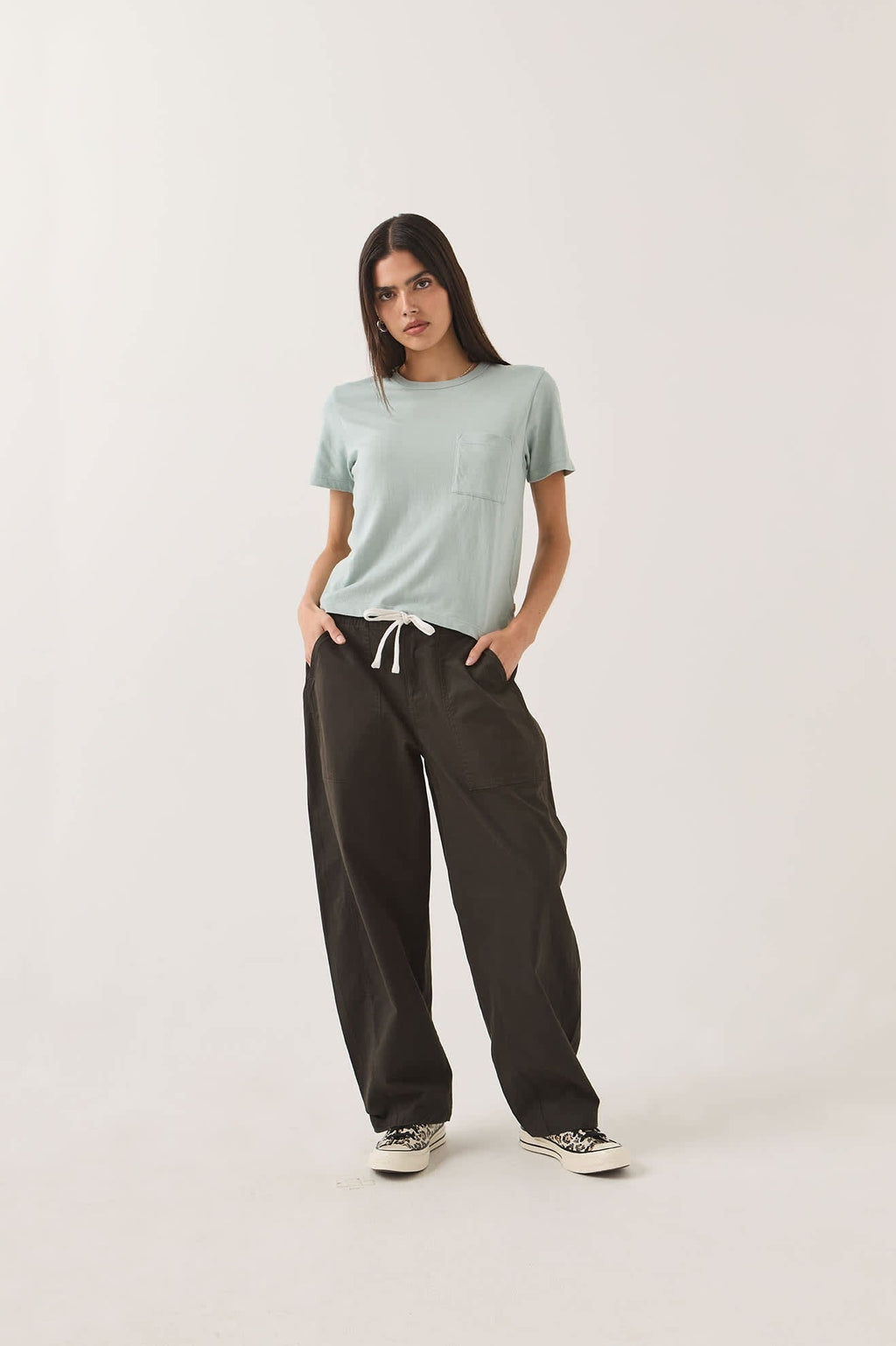 Utility Everyday Barrel Pant - Washed Black