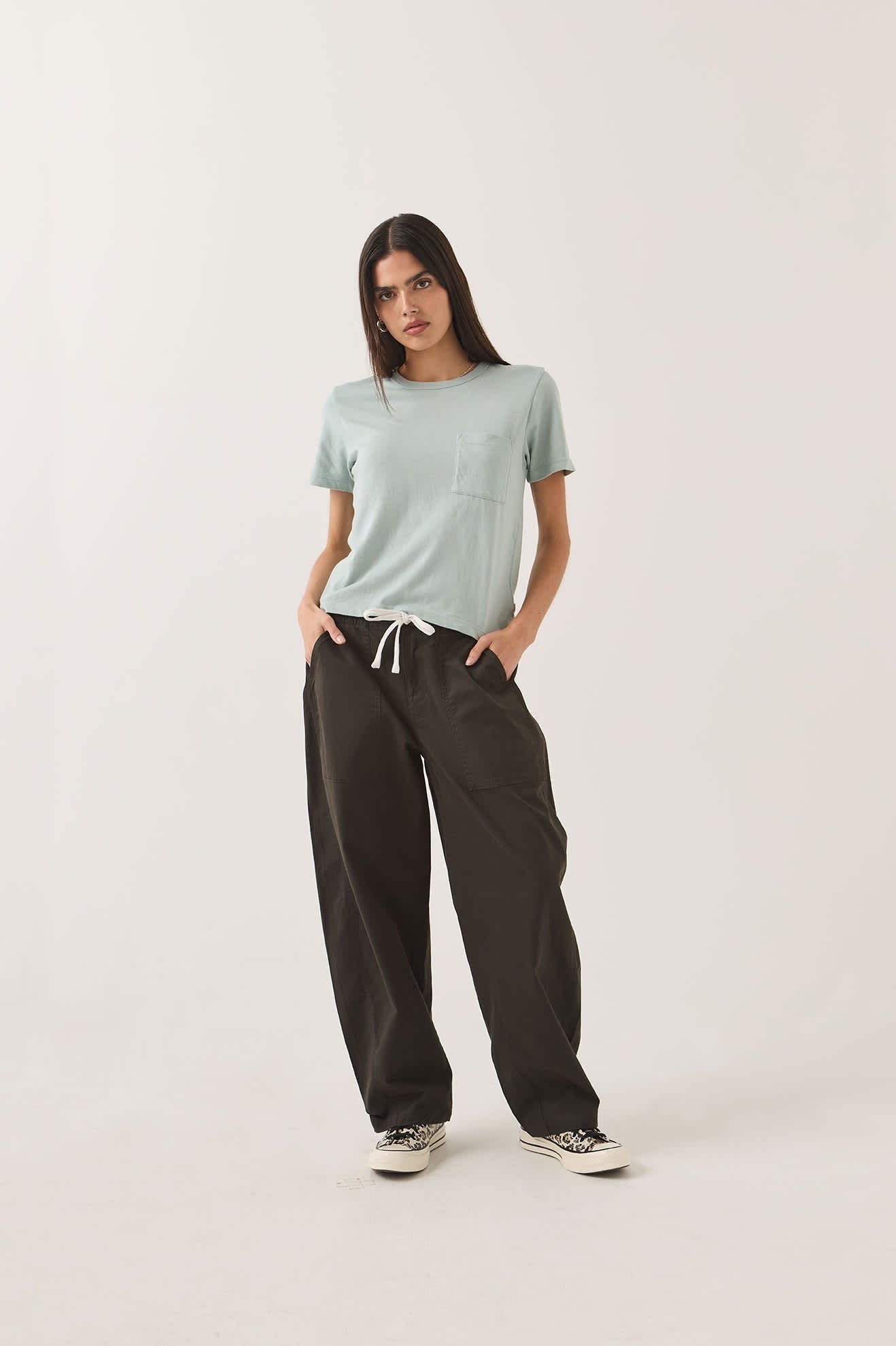 Utility Everyday Barrel Pant - Washed Black