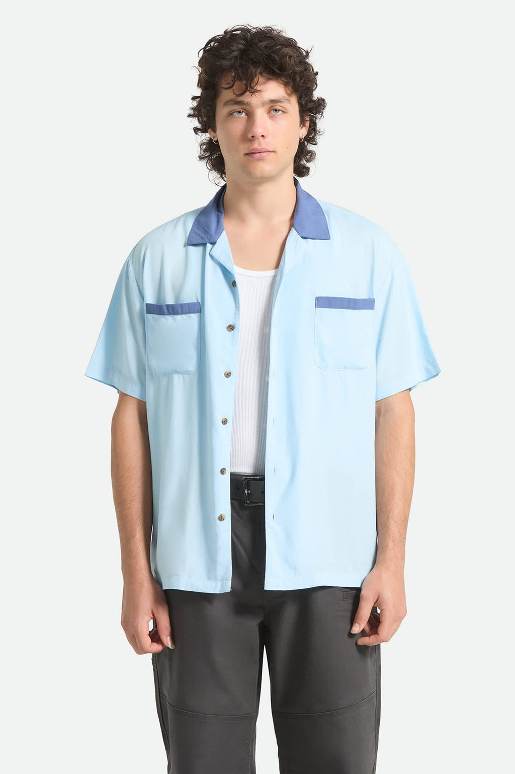 Lafayette Short Sleeve Shirt - Blue Aura