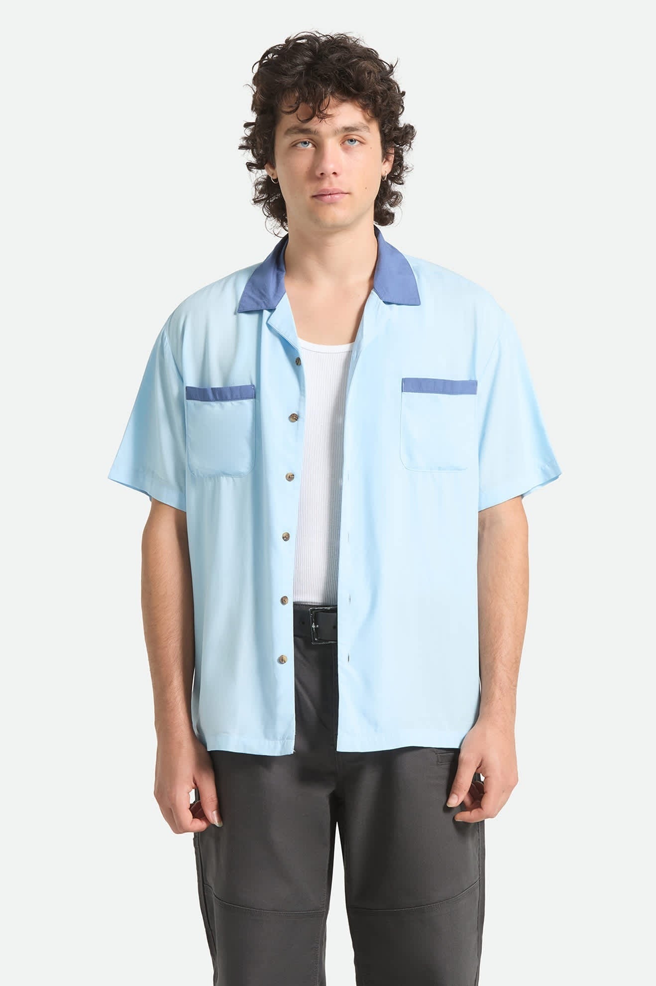 Lafayette Short Sleeve Shirt - Blue Aura