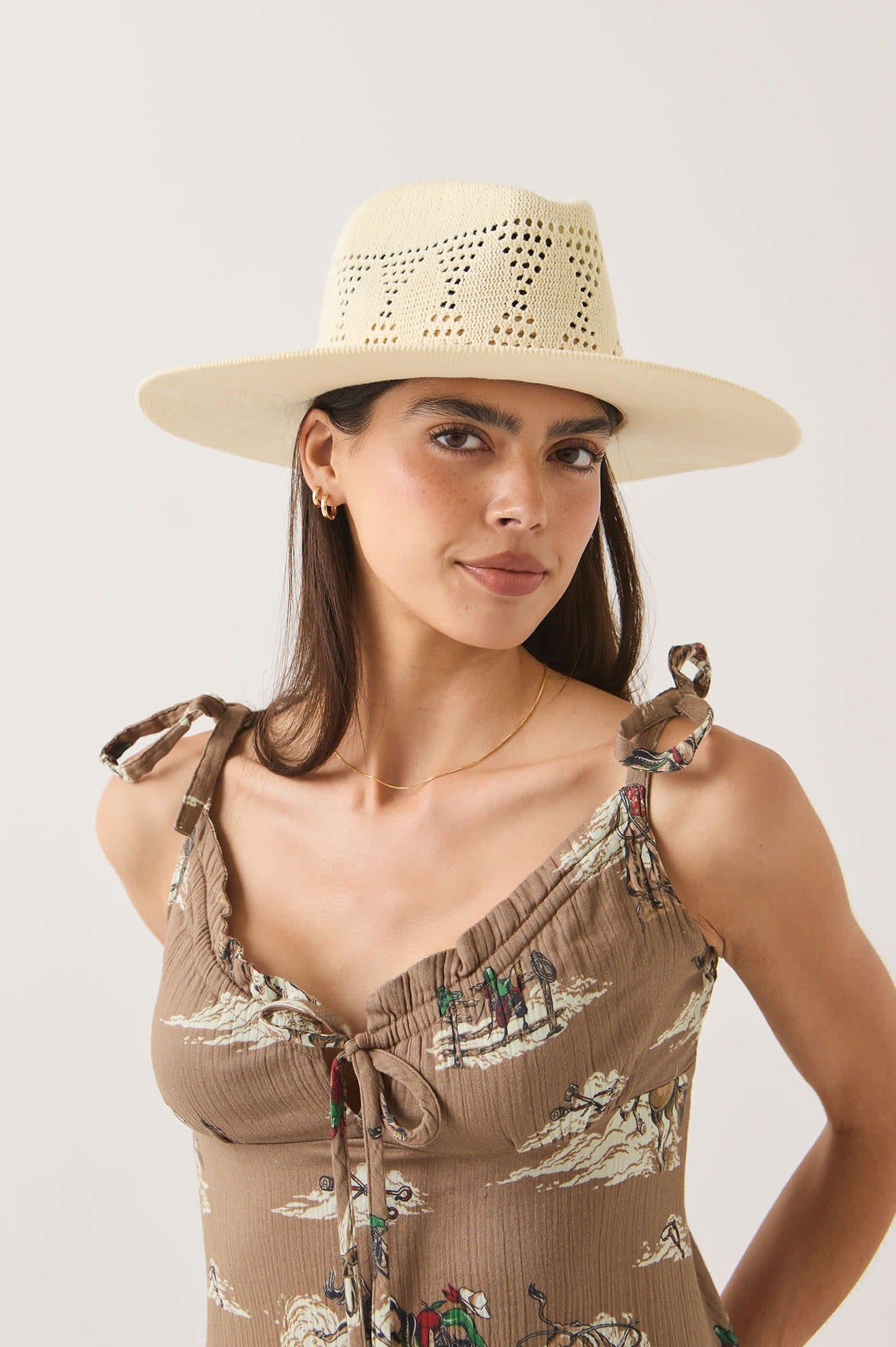 Sophia Knit Packable Hat - Natural
