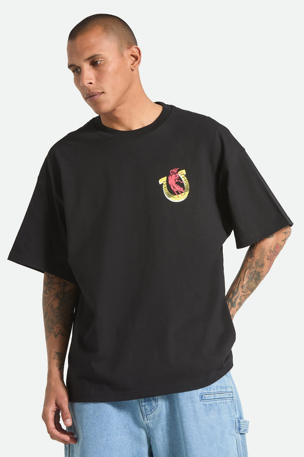 Colt 45 Everytime Short Sleeve Oversized T-Shirt - Black