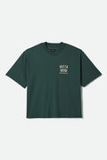 Primary Short Sleeve Cropped Shirt - Primal Green