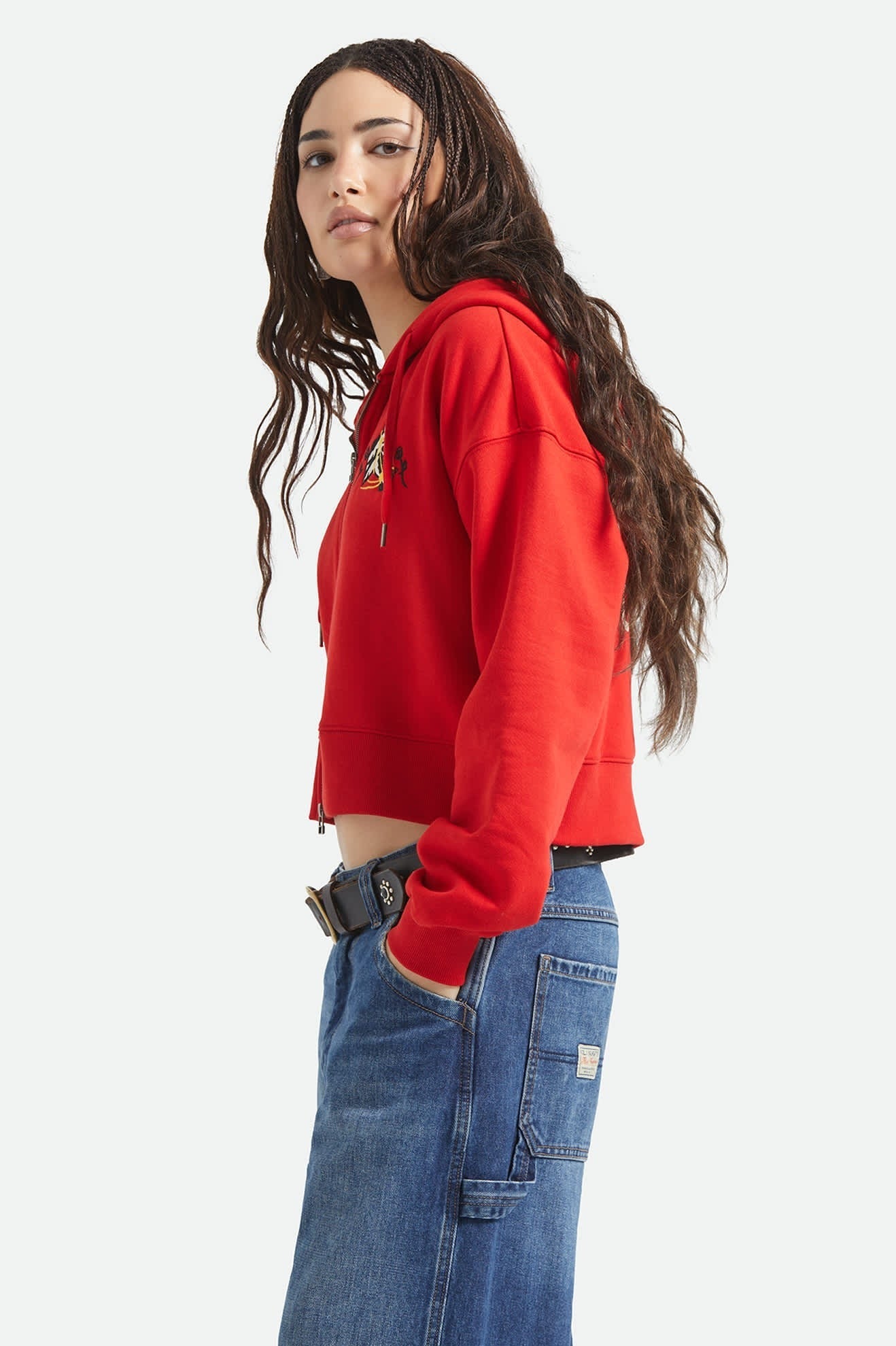 Trophy Horse Cropped Zip Hood - Adrenaline Rush