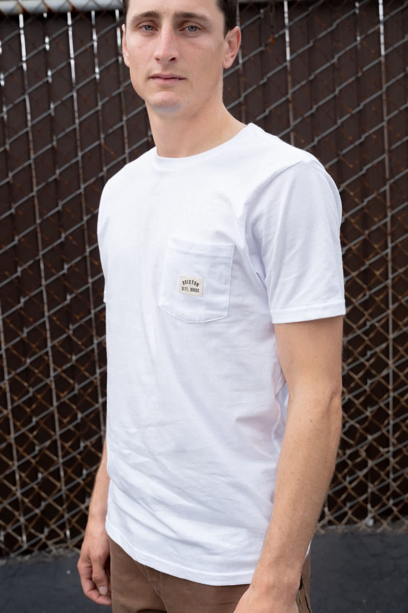 Woodburn Short Sleeve Tailored Pocket T-Shirt - White