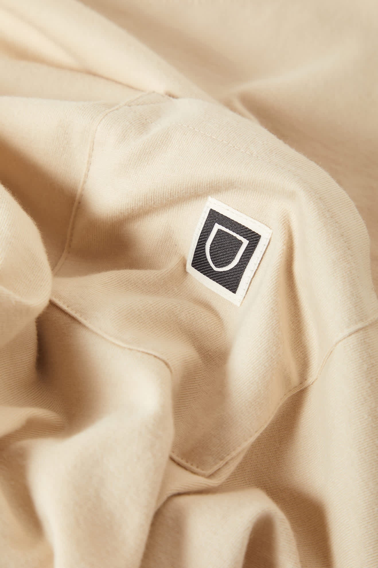 Beta Sheild Short Sleeve Pocket T-Shirt - Cream