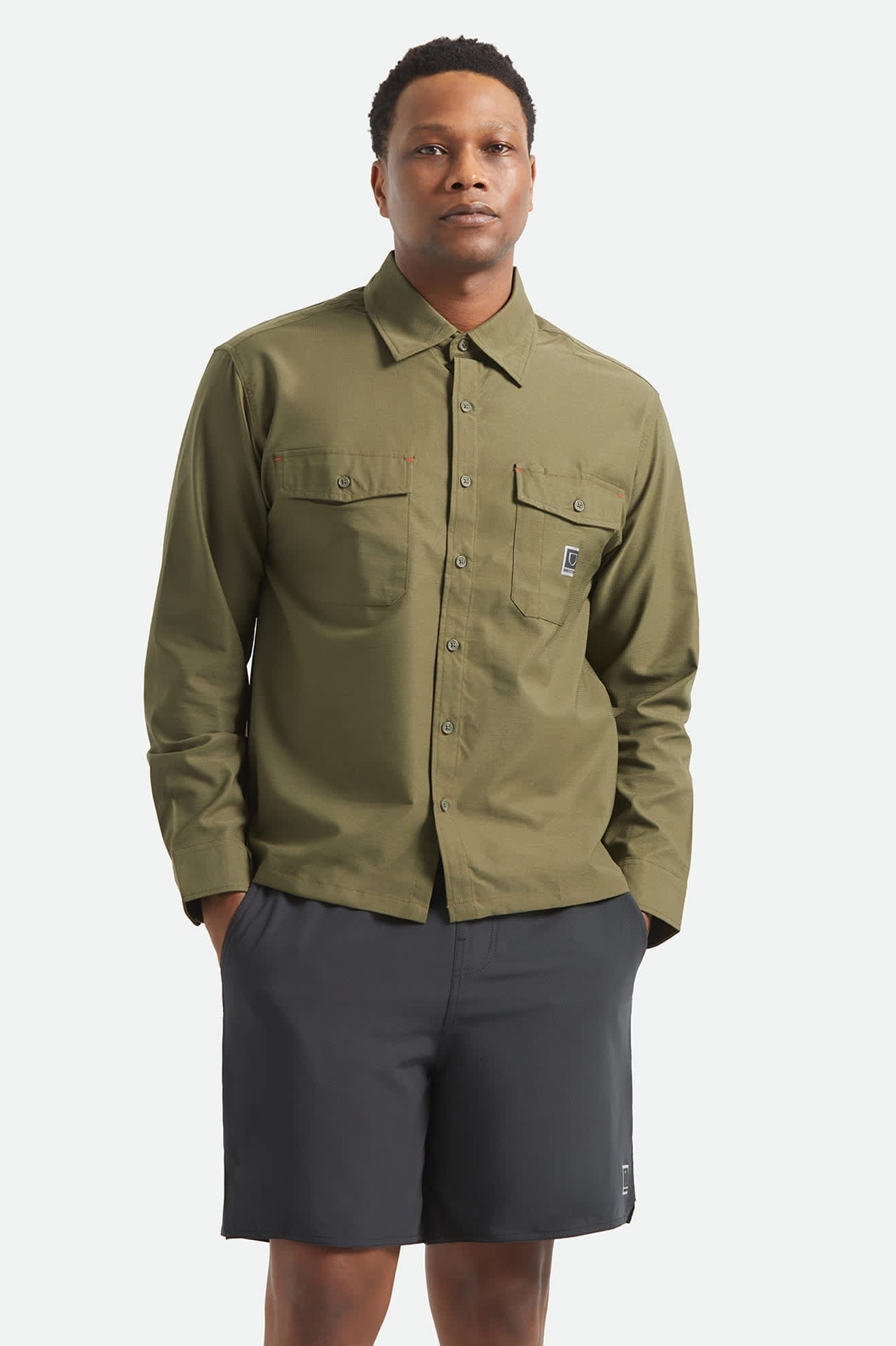 Journey Lightweight Long Sleeve Shirt - Dark Olive