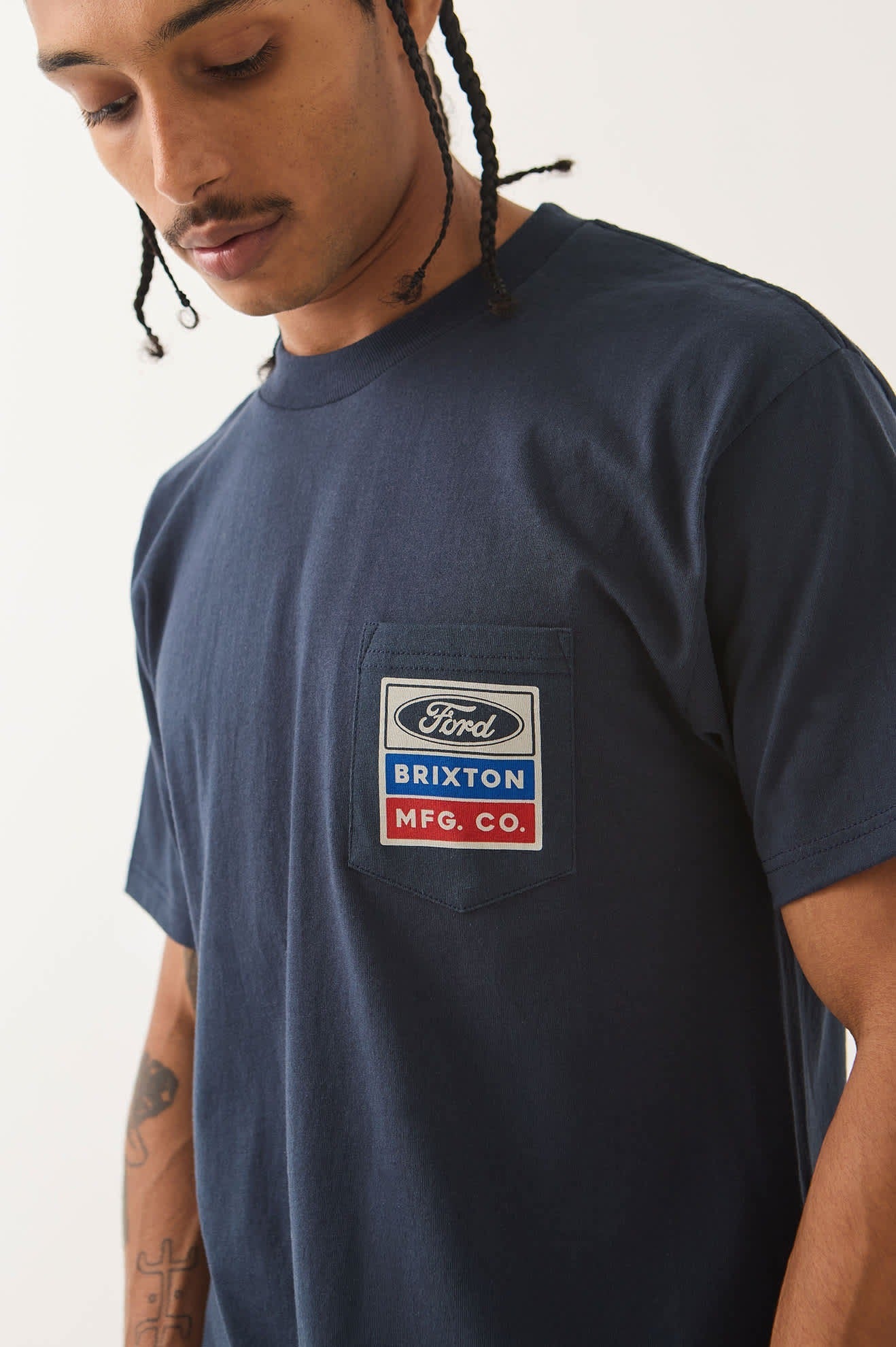 Ford Service Dept Pocket T-Shirt - American Navy