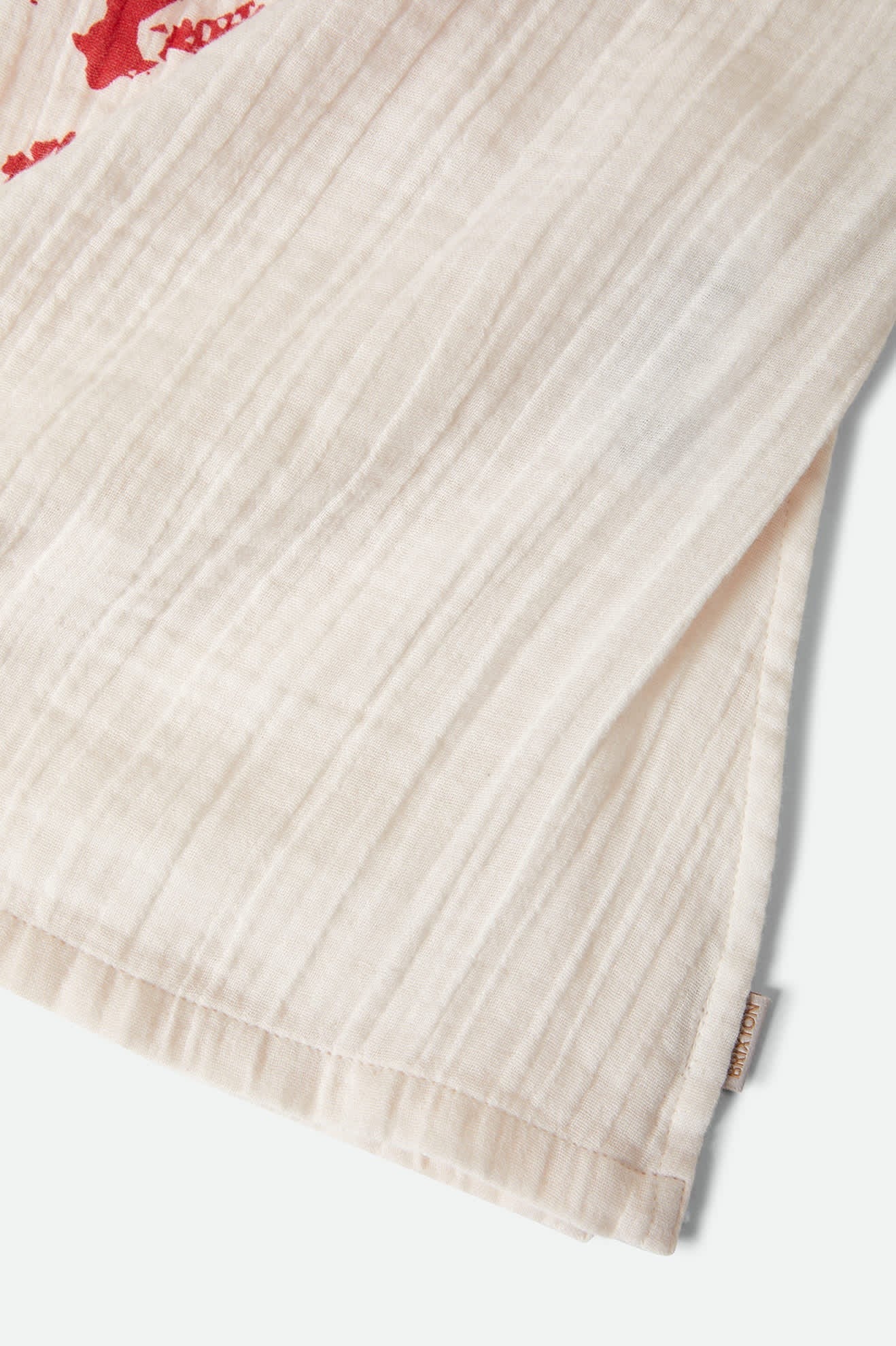 The Lola Tube Top - Off White/Robust Red