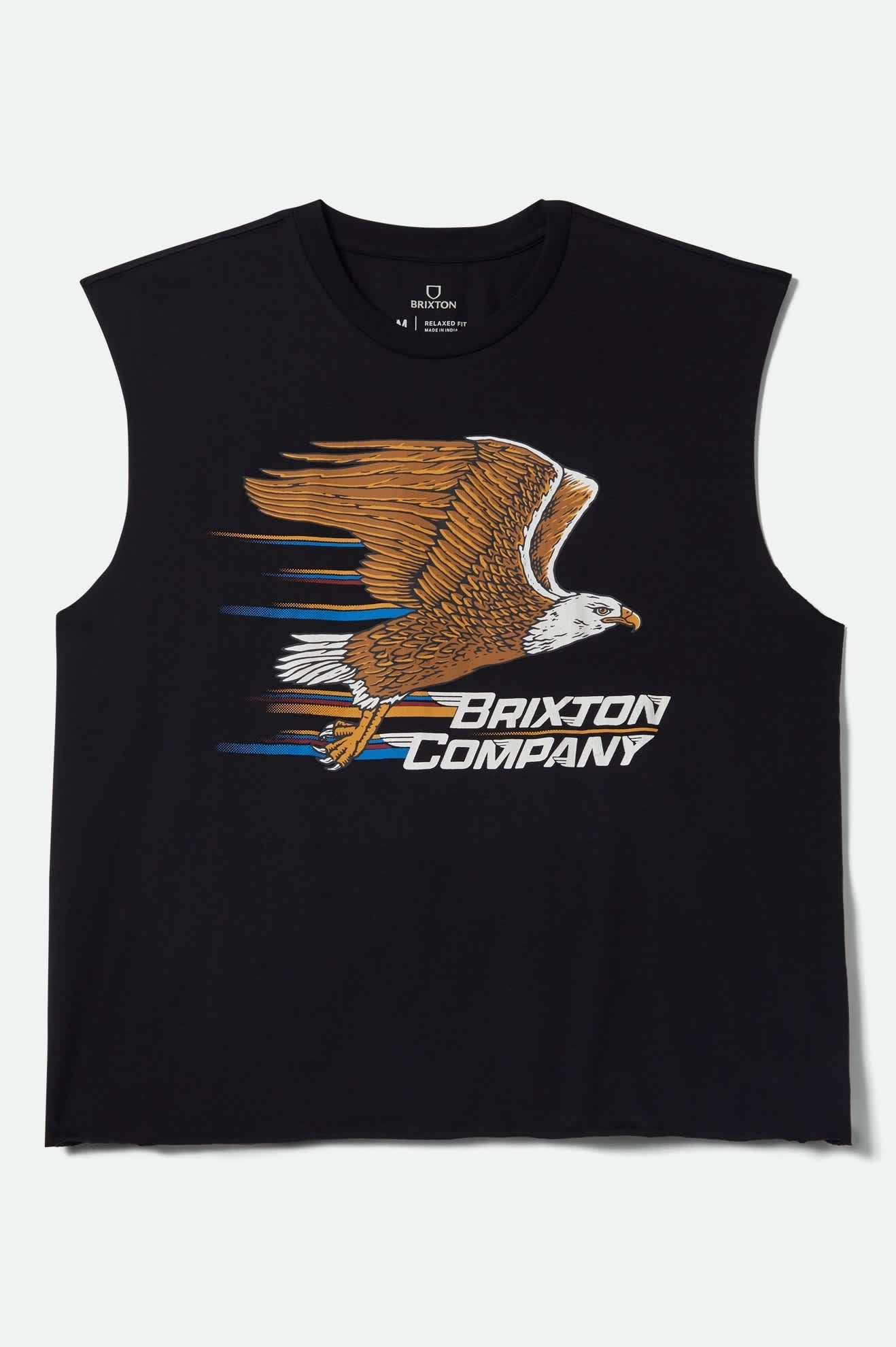 Free Muscle Tank Top - Black Worn Wash