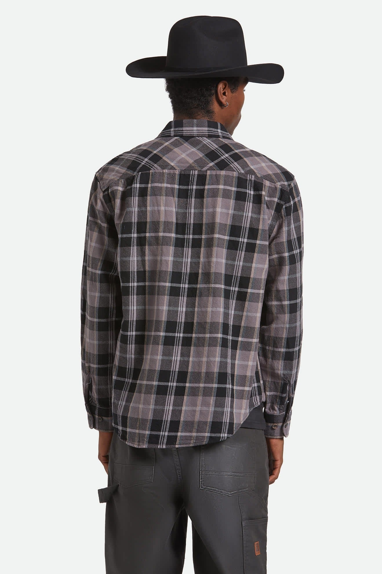 Vintage Wash Flannel - Black/Charcoal Beige/Slate