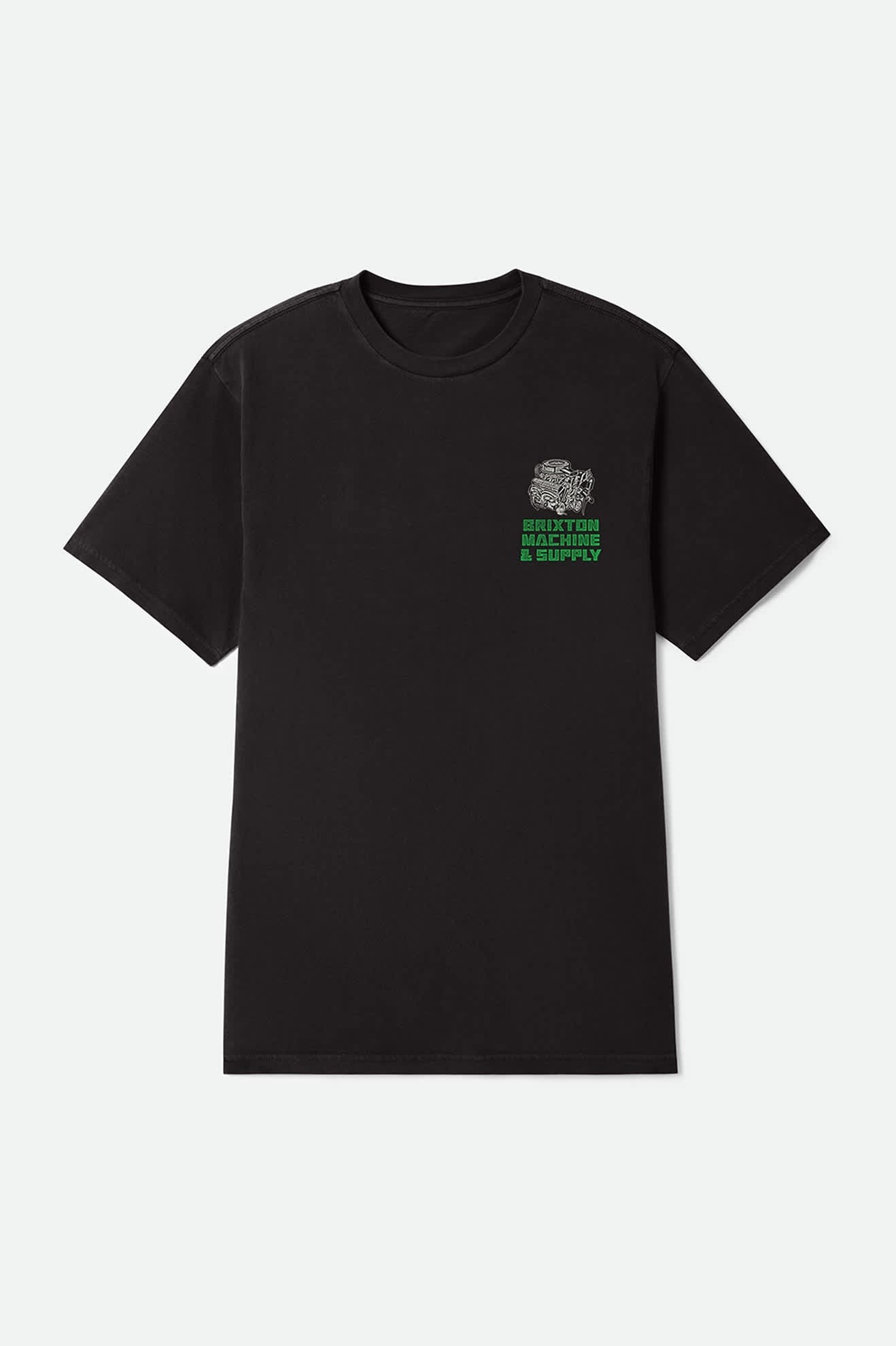 Machine Short Sleeve Standard T-Shirt - Black Worn Wash