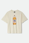 Colt 45 Forty Oz Short Sleeve Oversized T-Shirt - Natural
