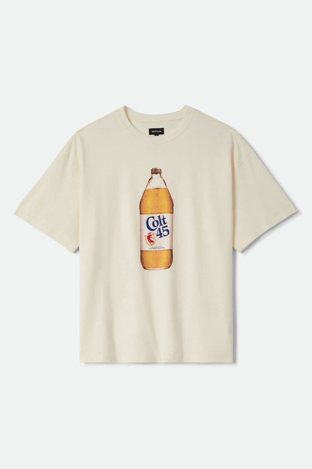 Colt 45 Forty Oz Short Sleeve Oversized T-Shirt - Natural