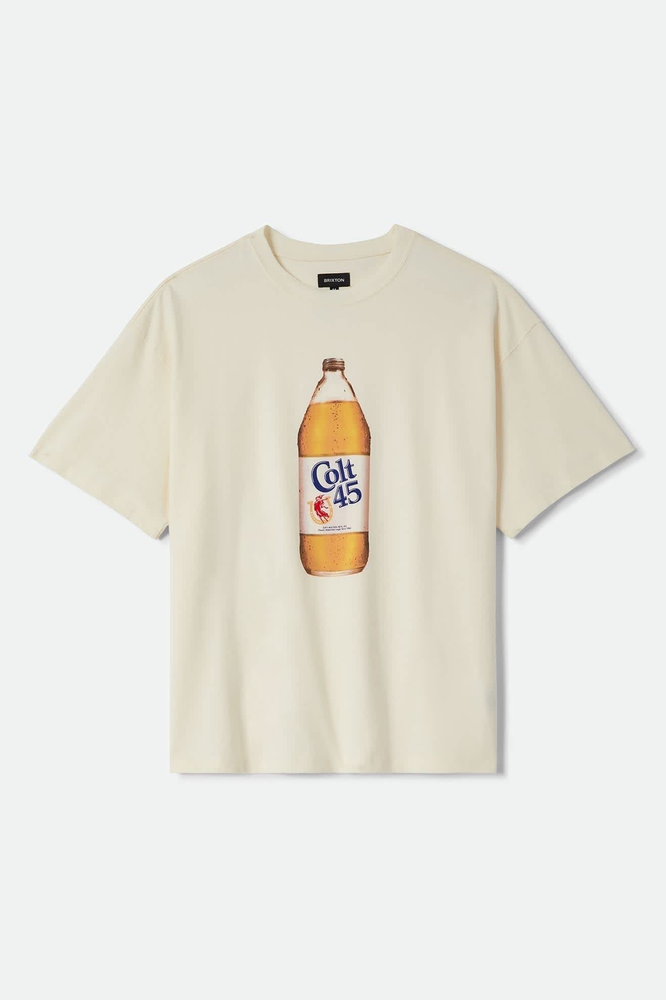 Colt 45 Forty Oz Short Sleeve Oversized T-Shirt - Natural