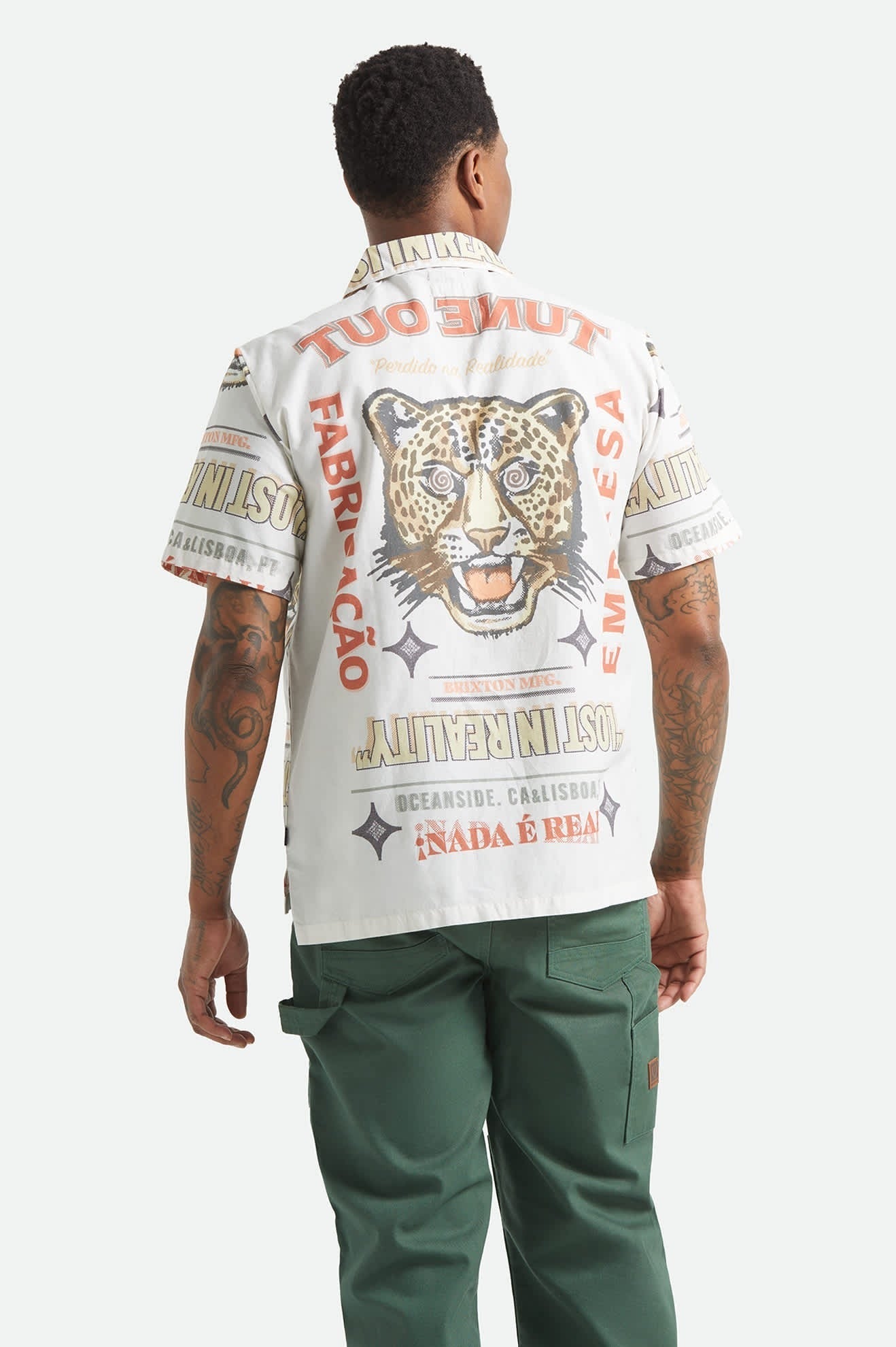 Getaway Short Sleeve Camp Collar Shirt - Lost In Reality Print