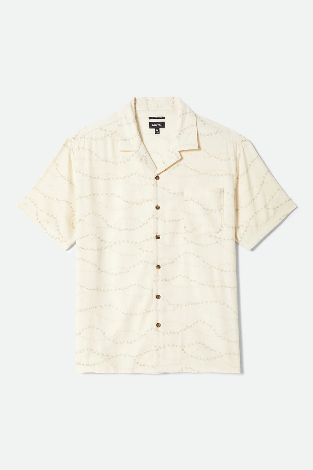 Bunker Slub Short Sleeve Shirt - Whitecap/Black Swallows