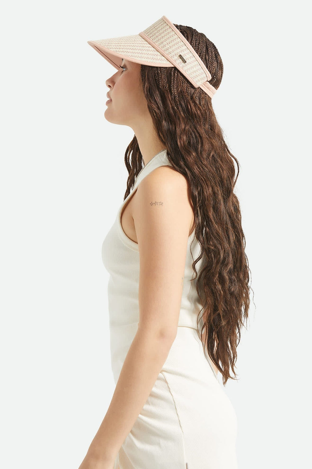 Newport Straw Visor - Italian Clay/Natural