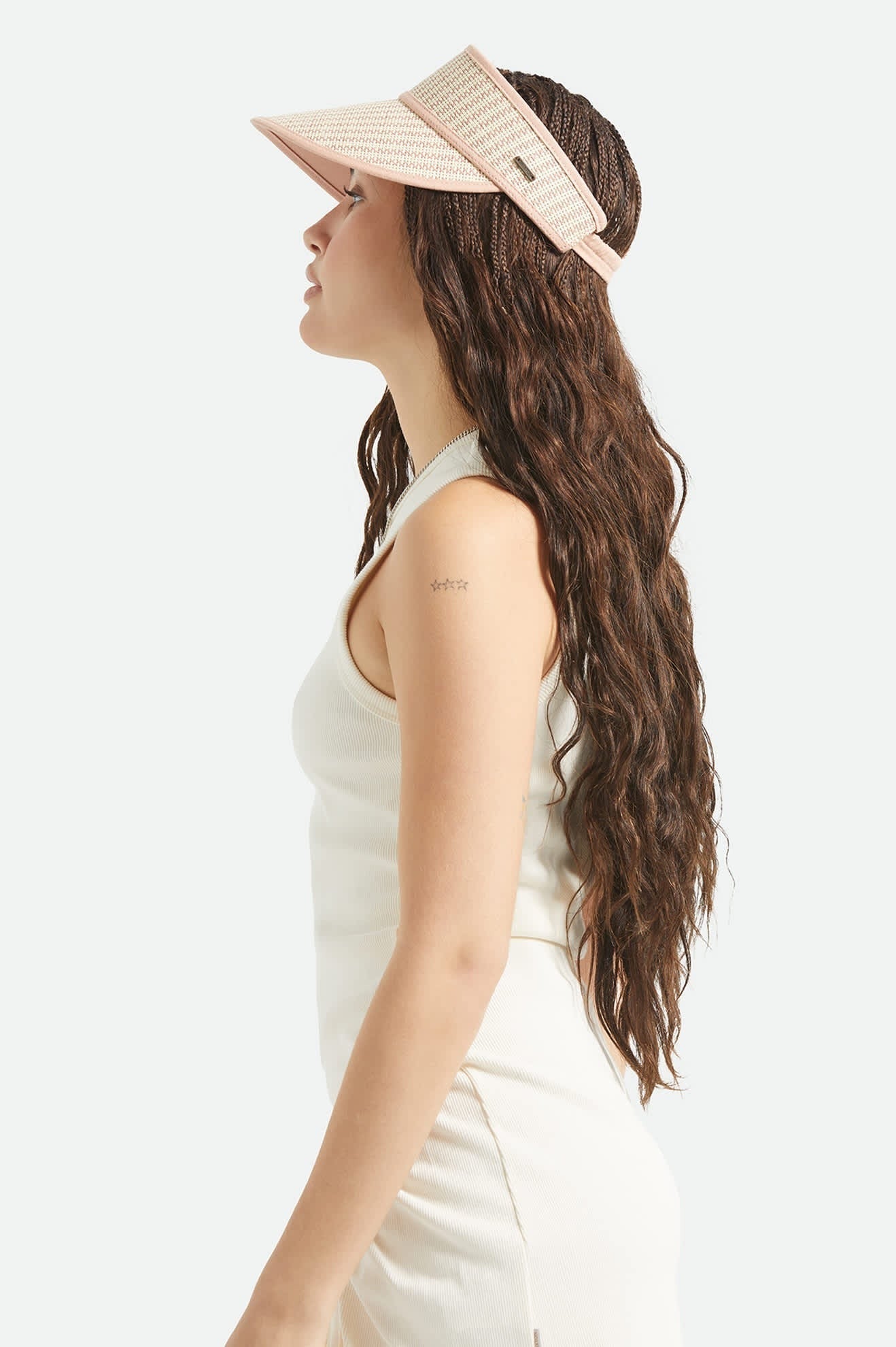 Newport Straw Visor - Italian Clay/Natural
