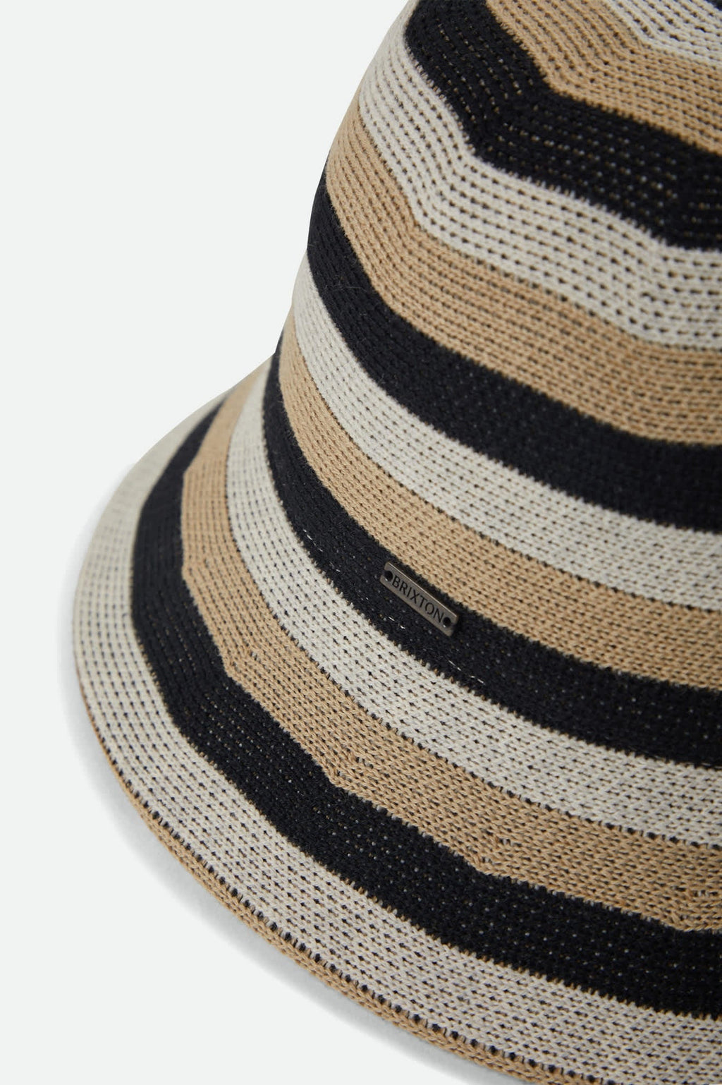 Lisboa Knit Packable Bucket Hat - Black/Sand/Whitecap