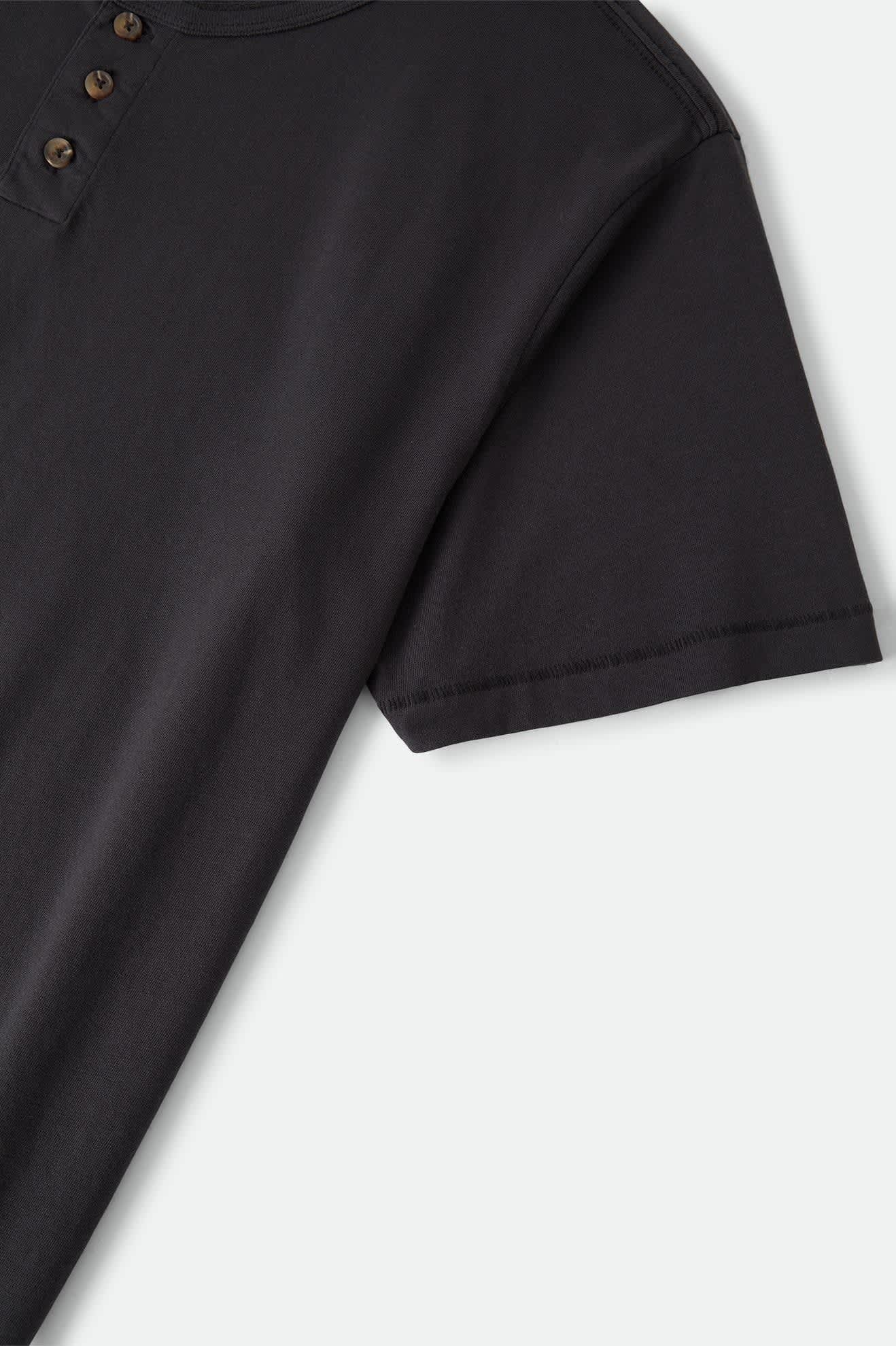 Brixton Baseline Henley T-Shirt - Black