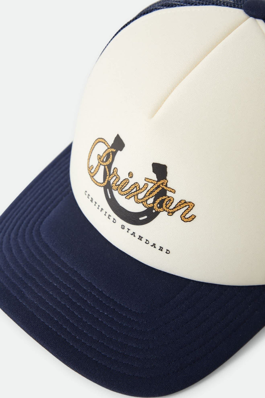 Horseshoe Trucker Hat - Washed Navy