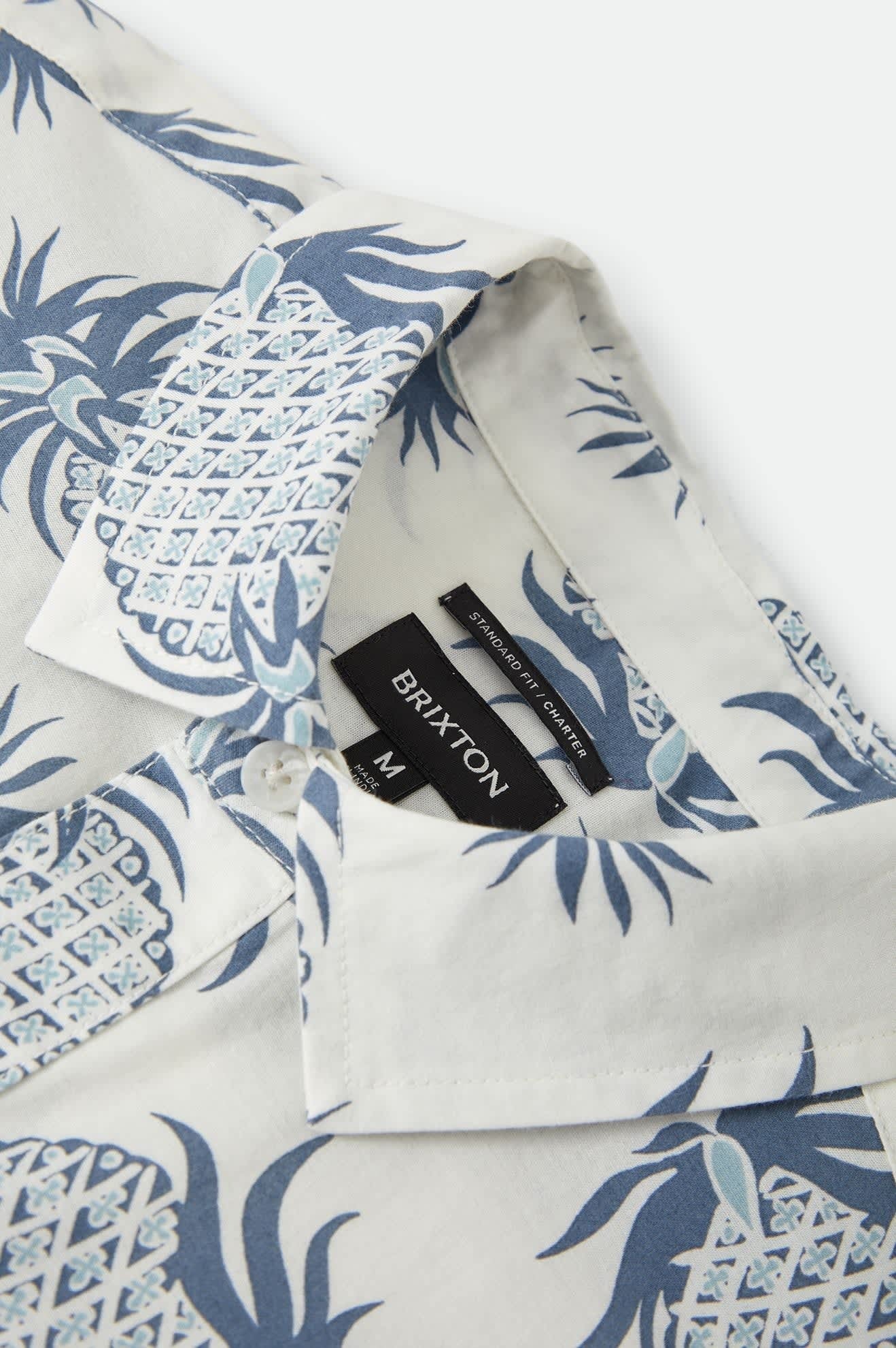 Charter Print Shirt - Off White Pineapple