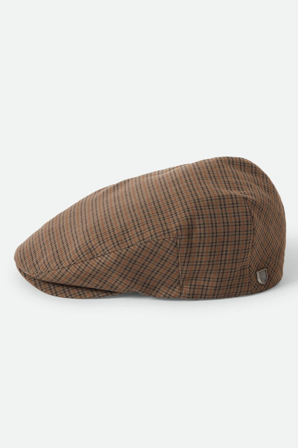 Hooligan Lightweight Flat Cap - Grey/Brown/Gold