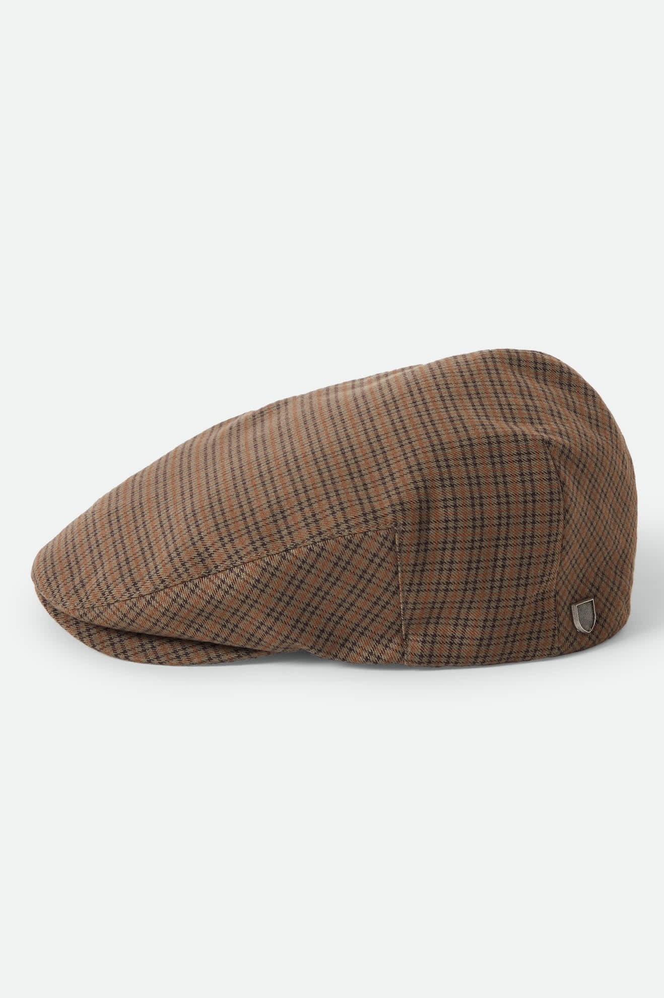 Hooligan Lightweight Flat Cap - Grey/Brown/Gold