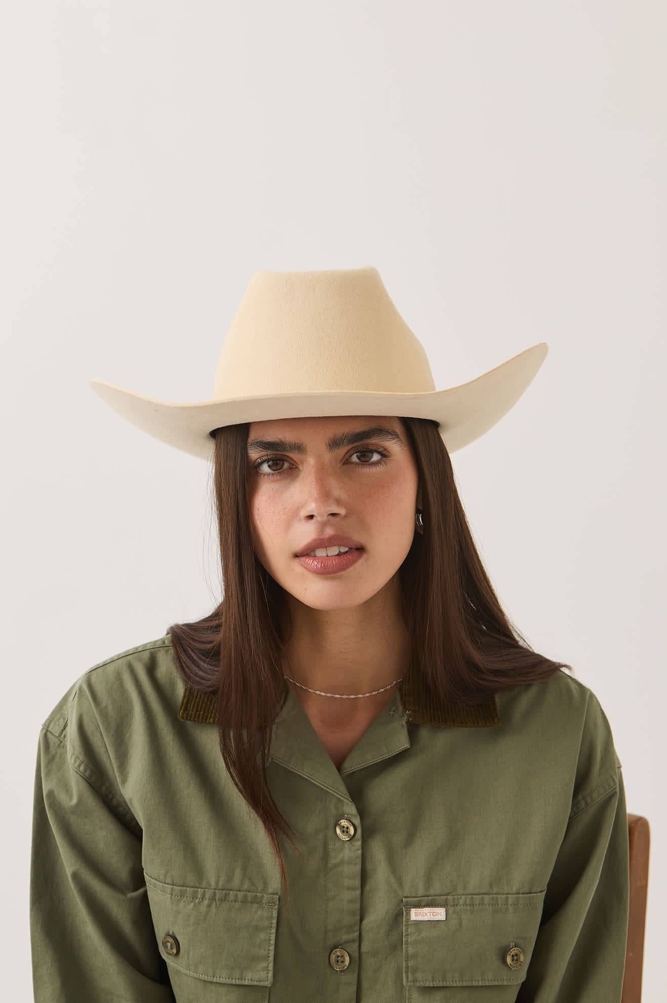 Prescott Brick Top Cowboy Hat - Wax Paper