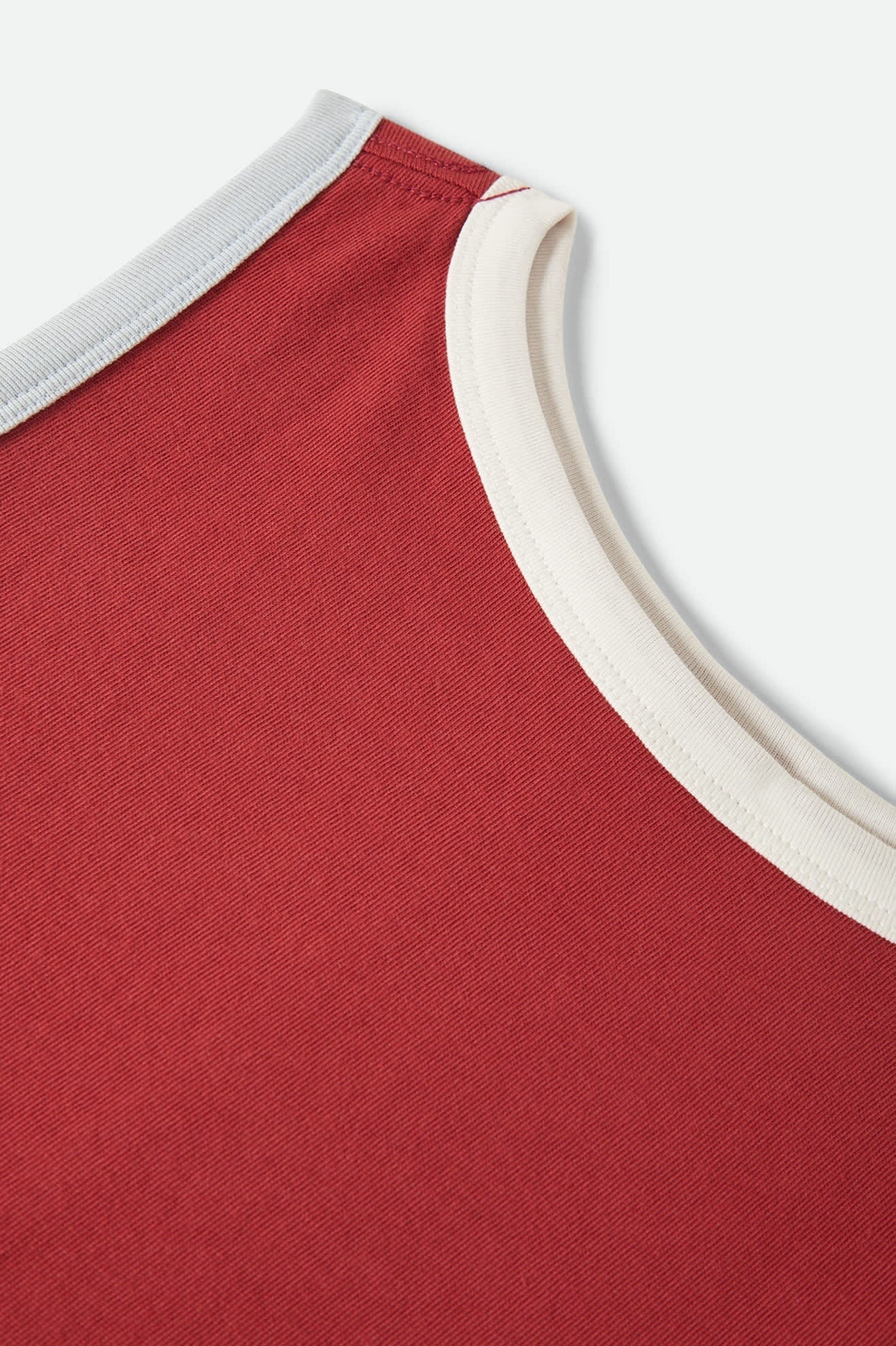 Carefree Organic Garment Dye Cropped Tank - Robust Red