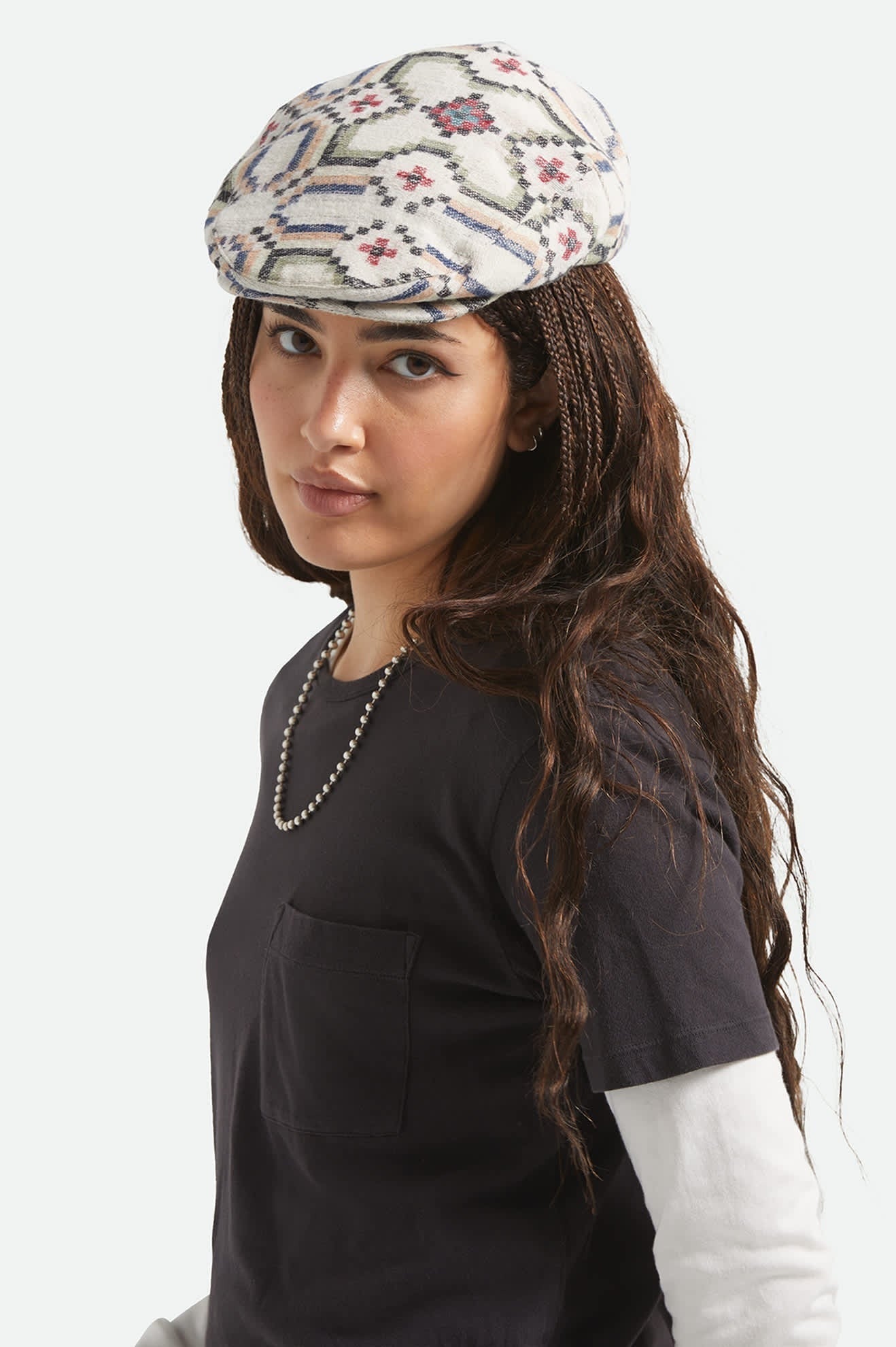 Hooligan Flat Cap - Digi Tile Flannel