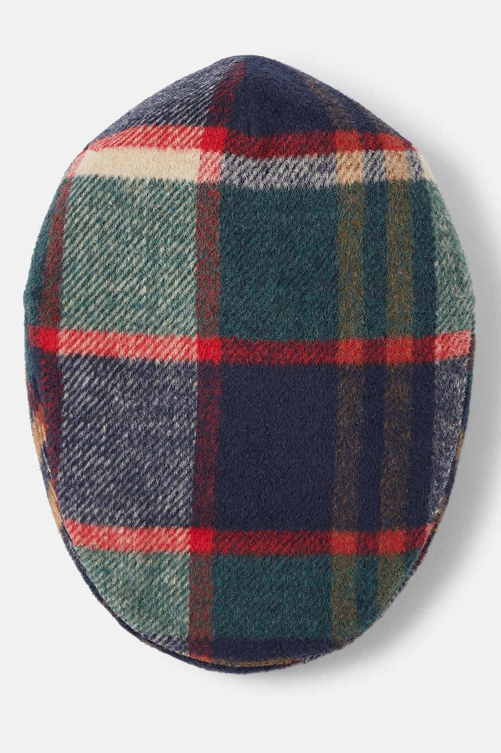 Hooligan Flat Cap - Navy/Green/Red/Cream