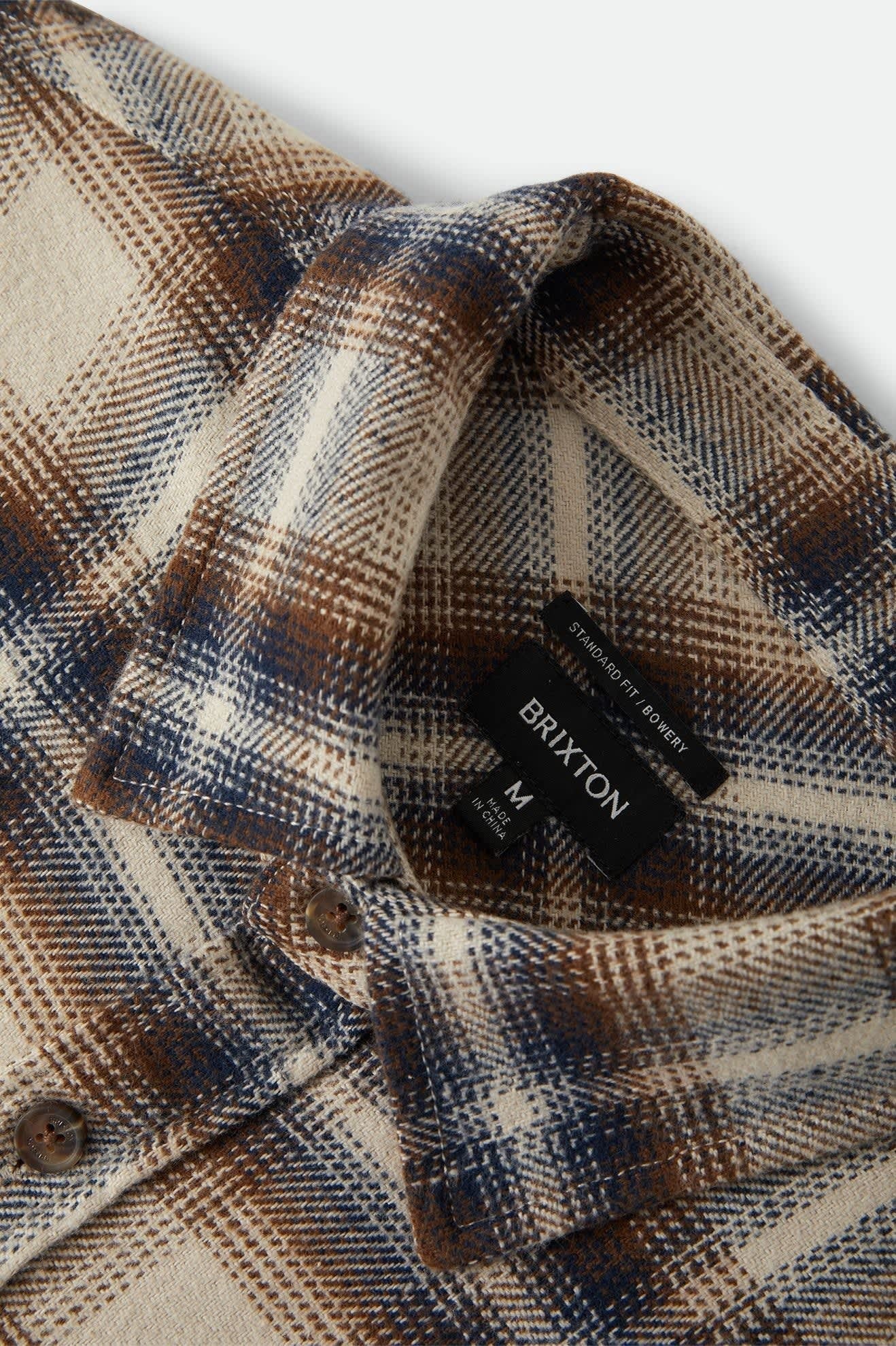 Bowery Flannel - Soft Brown Plaid