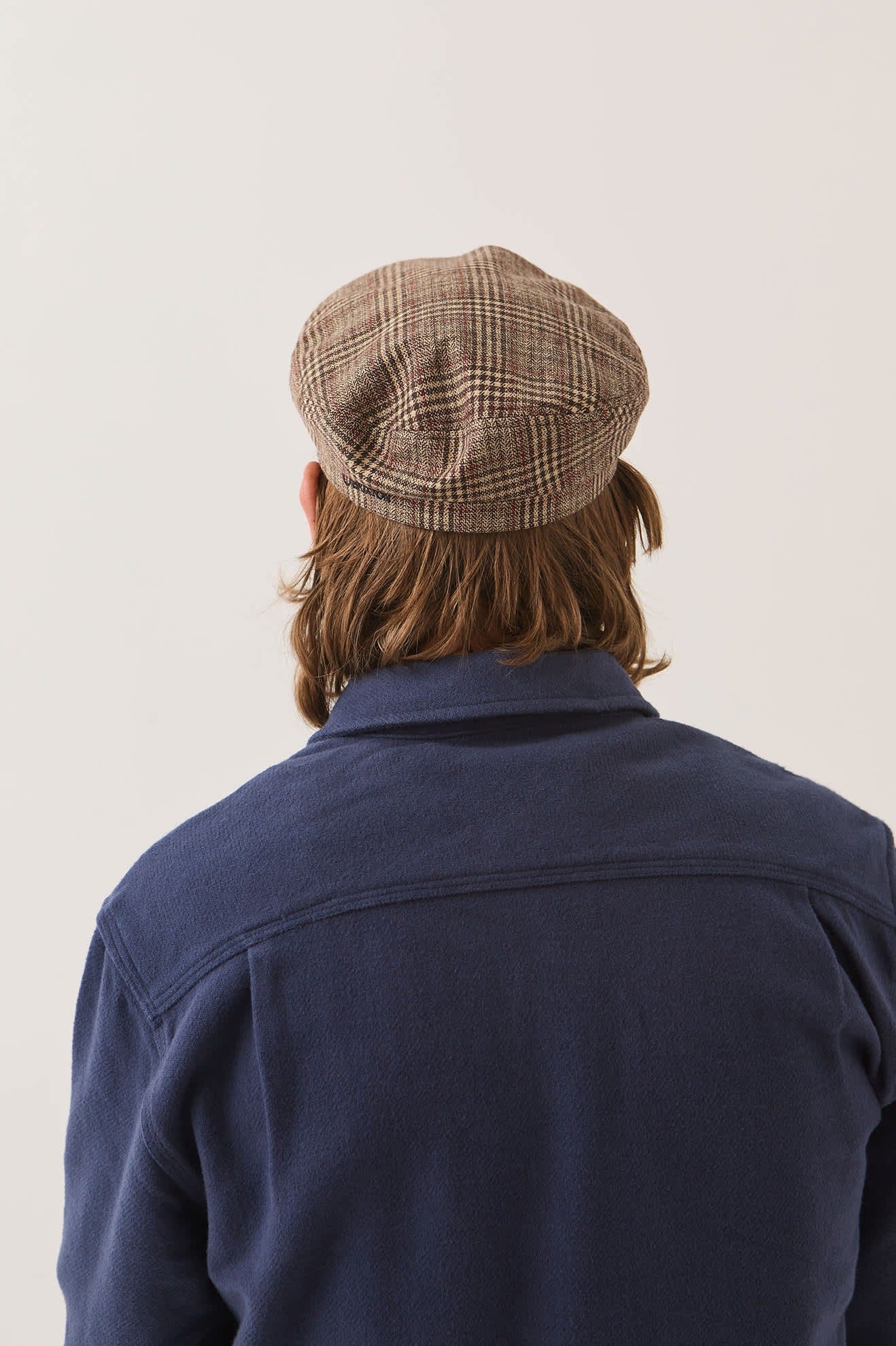 Fiddler Fisherman Cap - Brown/Tan/Red Plaid