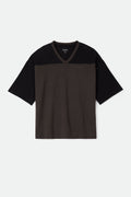 Brixton Football T-Shirt - Black/Washed Black