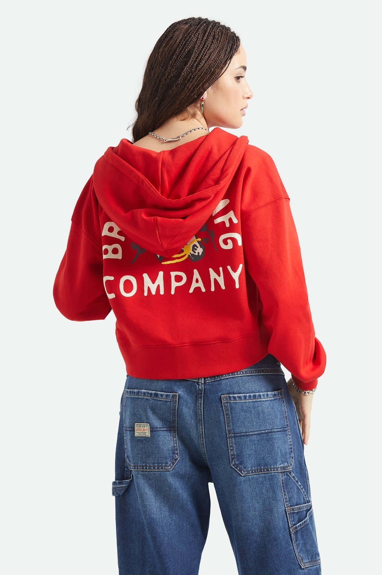 Trophy Horse Cropped Zip Hood - Adrenaline Rush