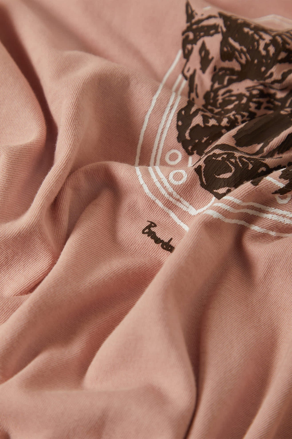 Pony Club Slim Crew T-Shirt - Silver Pink