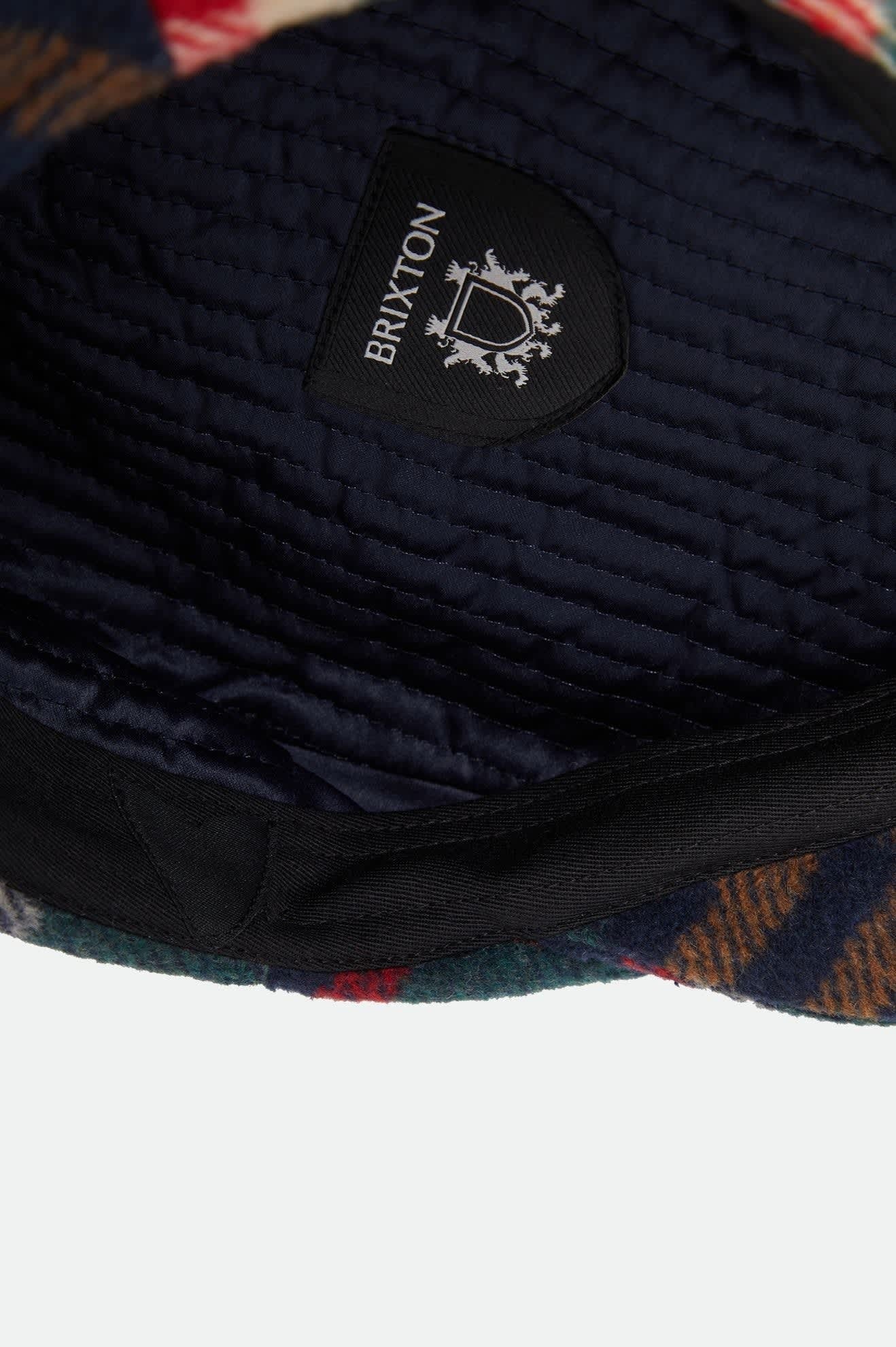 Hooligan Flat Cap - Navy/Green/Red/Cream