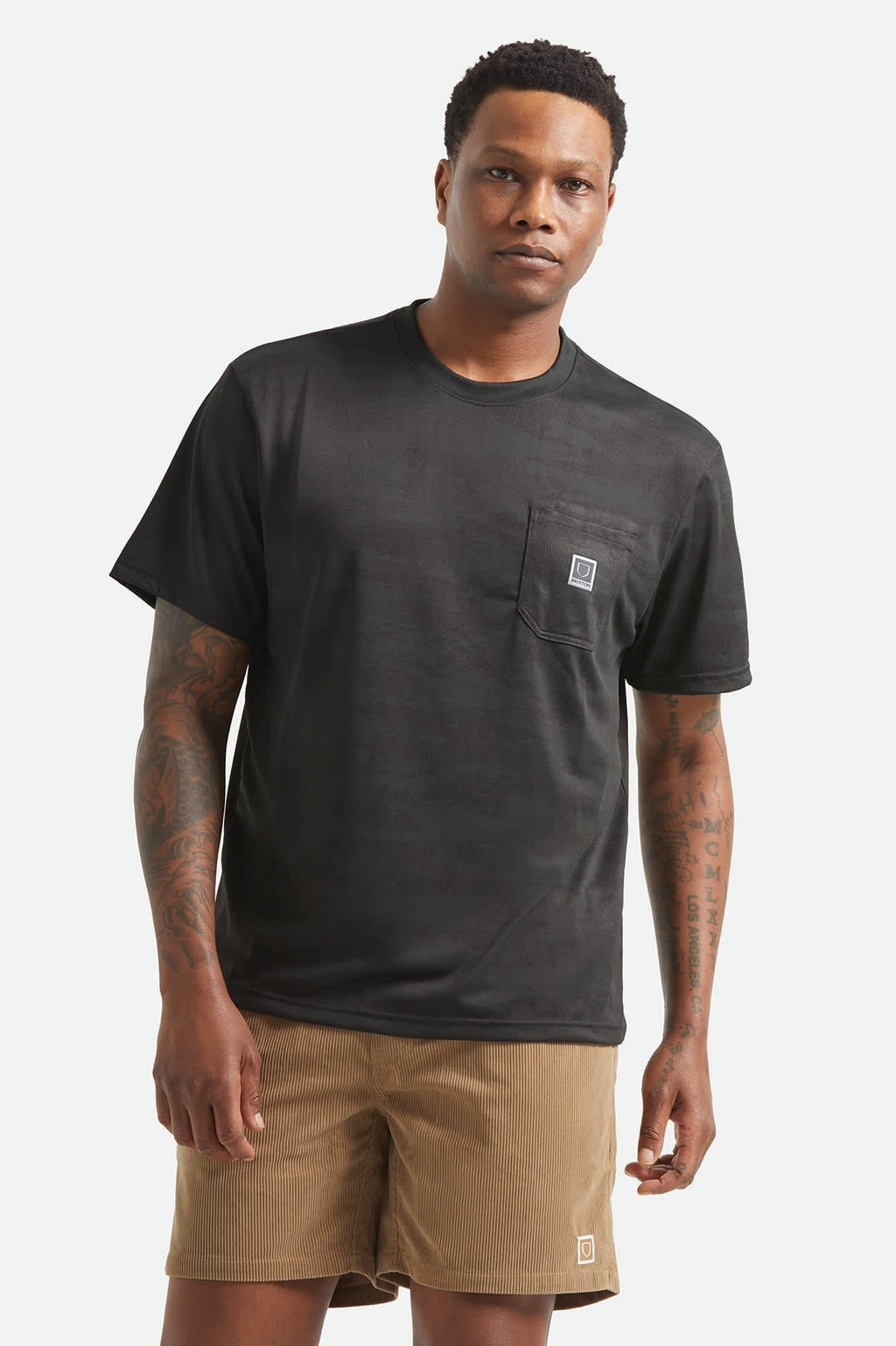 Journey Short Sleeve Pocket T-Shirt - Black Tiger Camo