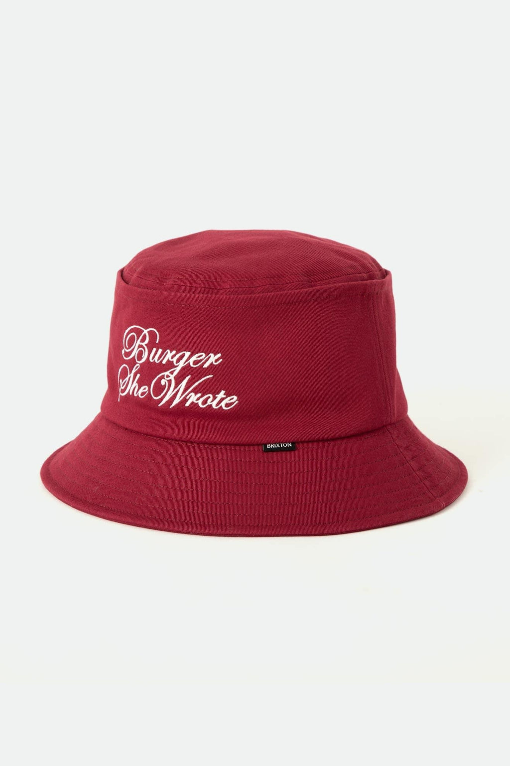 Burger She Wrote Bucket Hat - Burgundy