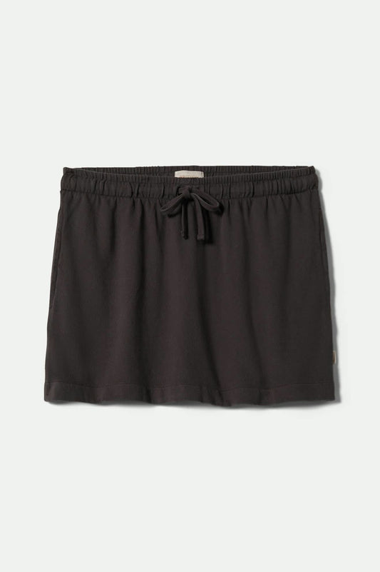 Carefree Organic Garment Dye Lounge Skirt - Black