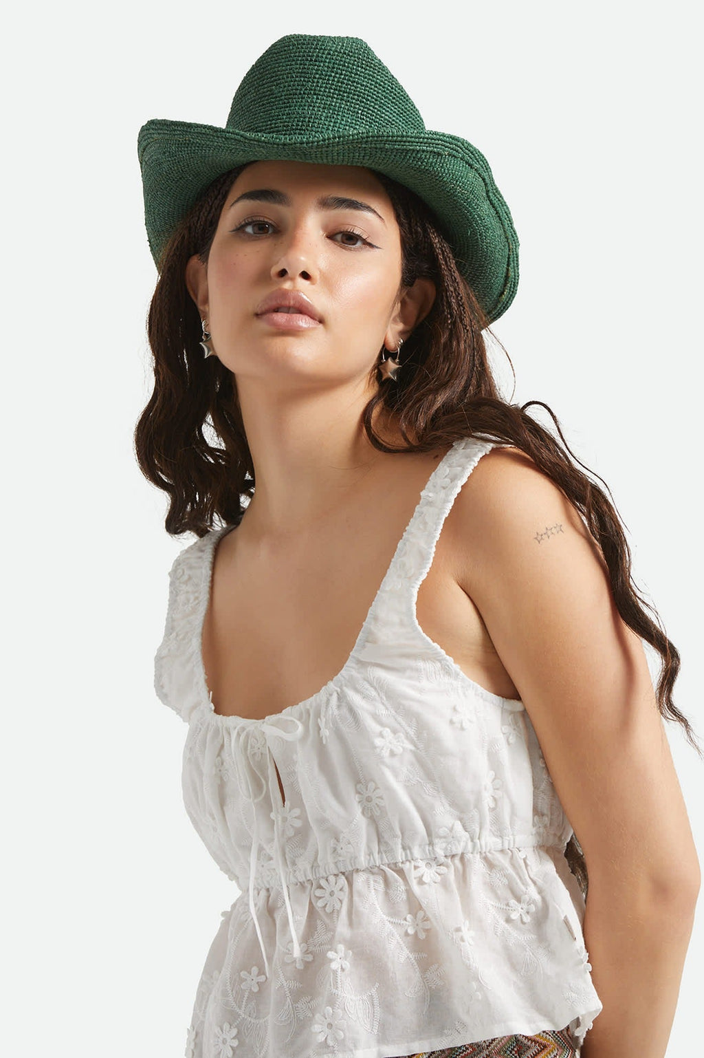 Odessa Straw Packable Cowboy Hat - Primal Green