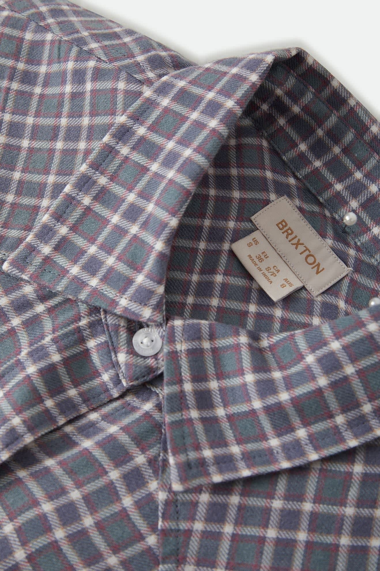 Wayne Women's Shirt - Soft Navy Plaid