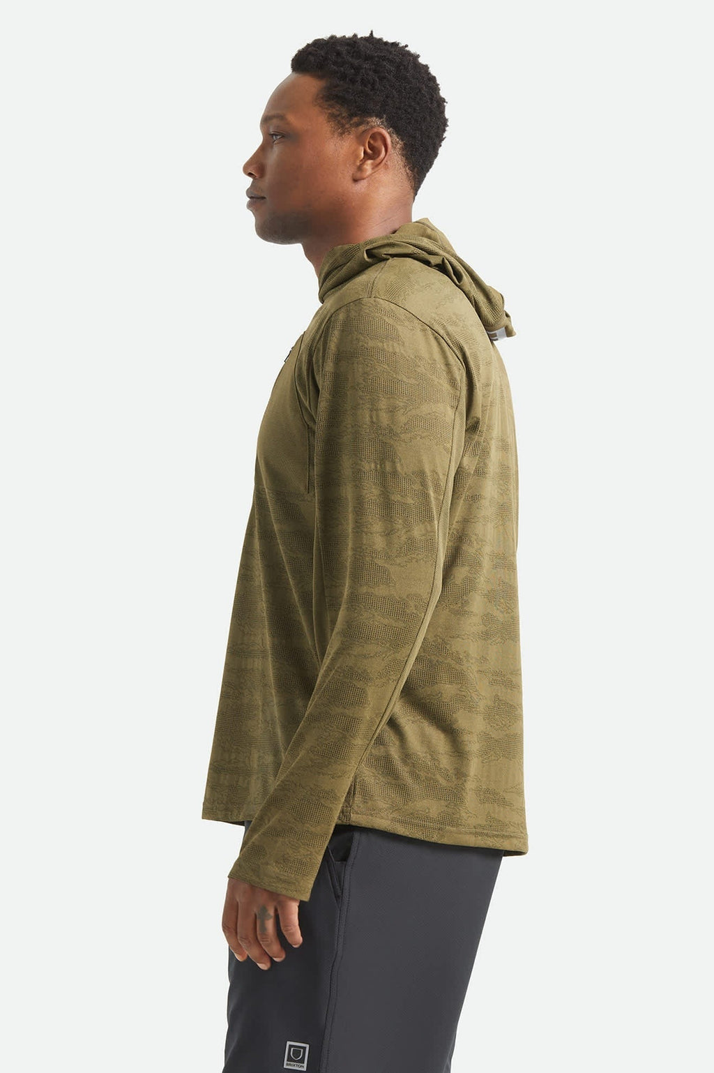 Journey Long Sleeve Sun Hoodie - Olive Tiger Camo