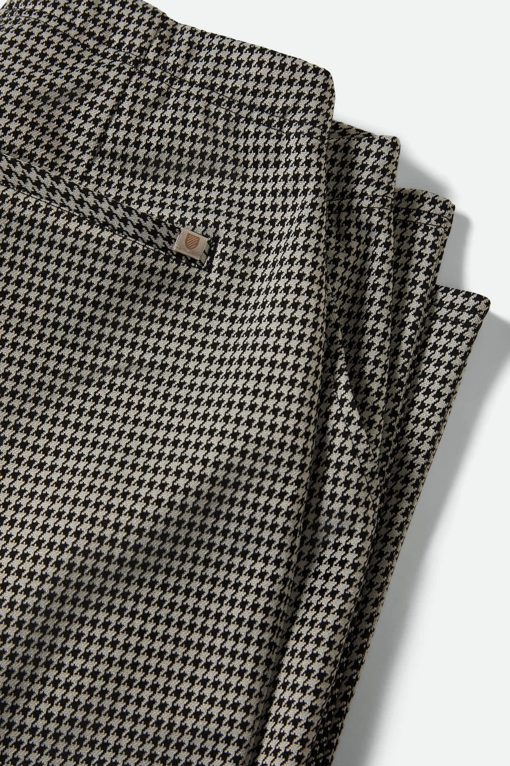 Houndstooth Leisure Trouser Pant - Winter White/Black